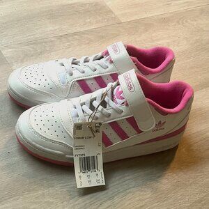 Adidas, Forum Low J White Screaming Pink, Size US 3 (FY7975)